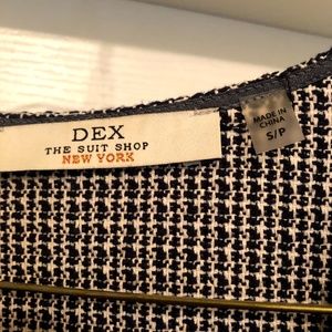 Textured open-front blazer, size S